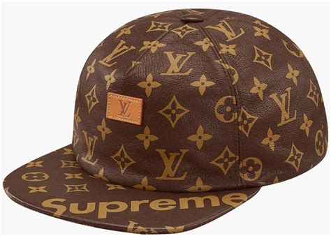 supreme lv monogram 5 panel hat|supreme x louis vuitton hoodie.